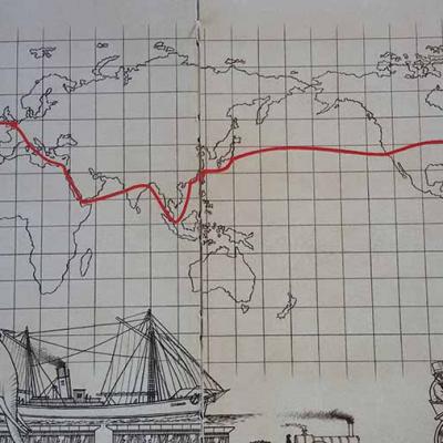 «Οι σταθμοί ενός ταξιδιού που κράτησε 80 ημέρες»